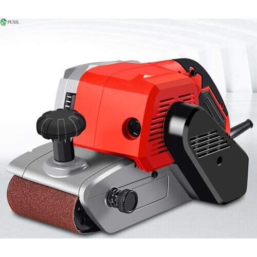 1600W Belt Sander Portable Polishing Machine Flat Sanding Machine Woodworking Polisher with free gift 20 pcs of belt