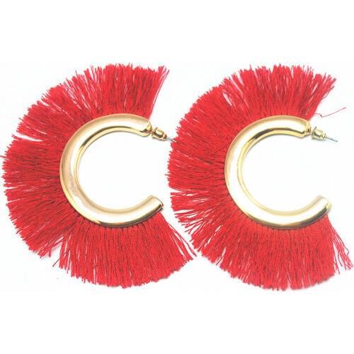 Charms womens ear jewelry new tassels ethnic style volk shape size 27mm length many colors available