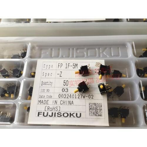 Original new 100% button switch FP1F-5M bend foot 3pin+5pin self reset touch key