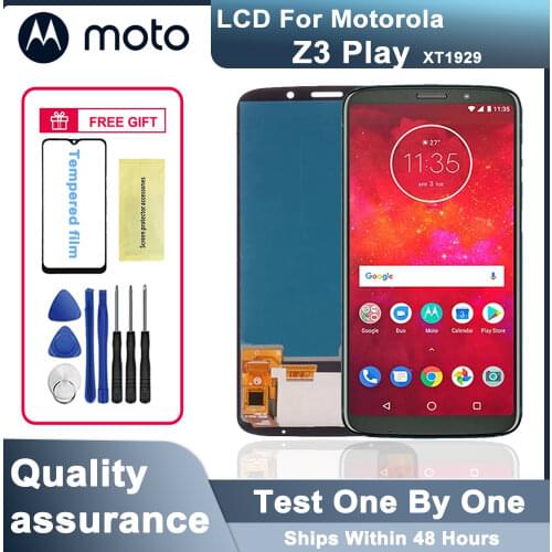 100% tested Original 6,01" LCD Display for Motorola Moto Z3 Play XT1929 LCD touch screen digitizer assembly Replacement Parts