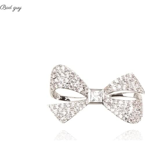 Bad Guy Zicon Pin For Womens Cute Bowknot Brooch Jewelry Party Office Clothes Scarf Buckle Garment Accessories Brooches Gift