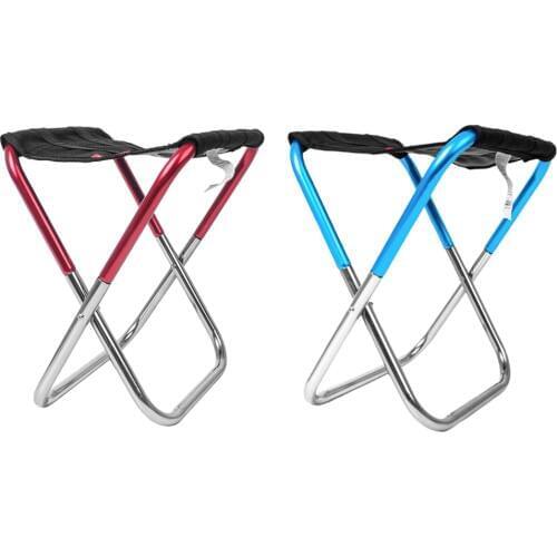 Outdoor Indoor Hiking Fishing Lawn Portable Folding Stool Chair Seat