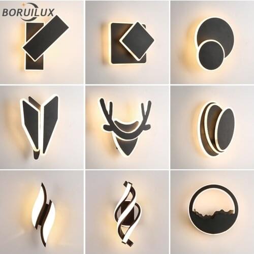 Simple New Modern LED Wall Lamps For Study Living Room Bedroom Bedside Aisle Corridor Hall Luminaire Home Lights Indoor Lighting