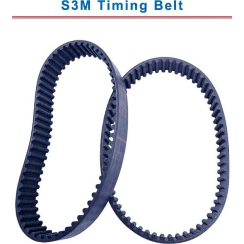 S3M Timing Belt with circular teeth model S3M-339/342/345/348/354/357/360/363/366/375 teeth pitch 3mm belt thickness 2.2mm