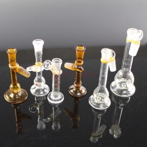 10 pieces/pack 1/2/5/10mL Glass Transparent/Brown Volumetric Flask Laboratory Chemistry Glassware