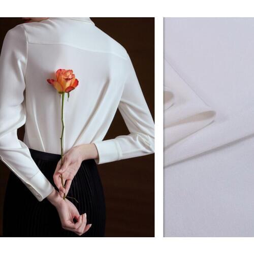 Tailor-made clothing fabrics for yourself White silk soft cool gift to yourself