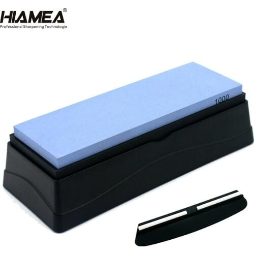 HIAMEA Kitchen Knife Sharpener Whetstone Sharpening System Sharpening Stone Single Sided Whetstone Honing Set