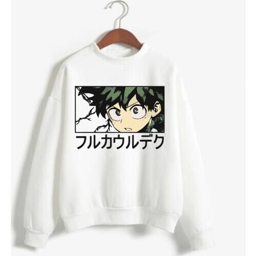 Harajuku my hero academia Unisex Hoodies Japanese Anime izuku midoriya Printed Mens Hoodie Streetwear Casual Sweatshirts
