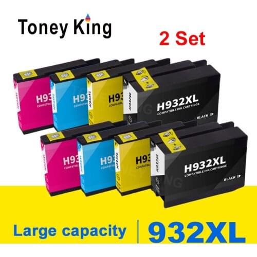 Toney King For HP 932 933 932XL 933XL Compatible Ink Cartridge For HP Officejet 6100 6600 6700 7110 7610 7612 7510 7512 Printer