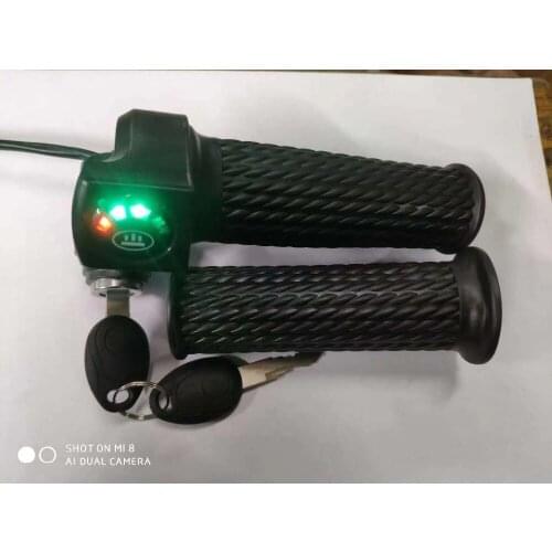 Battery Level/cCapacity/Power/Indicator With Lock+Throttle Electric Bicycle Scooter Intelligent Mountain Bike Tricycle Atv Parts
