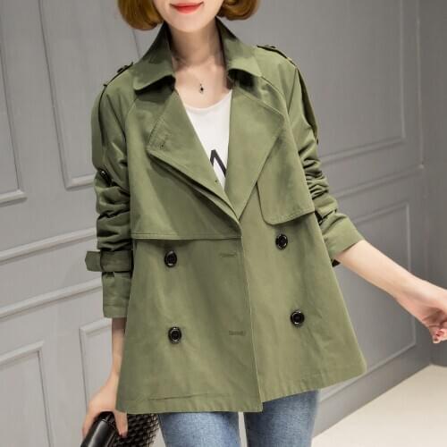 New Womens Windbreaker 2020 Korean Trench Coat for Women Clothes Casual Womens Coats Abrigo Mujer 9Y4F2002C# KJ5994