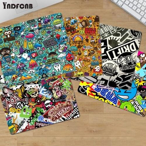 YNDFCNB New Design Anime Graffiti Sticker Customized laptop Gaming mouse pad Top Selling Wholesale Gaming Pad mouse
