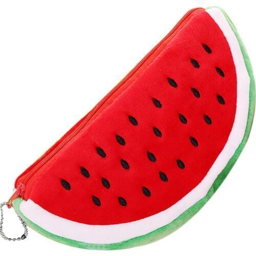 1 Pc Newest Practical Big Volume Watermelon Fruit Kids Pencil Bag Case Gift Cosmetics Purse Wallet Holder Pouch School Supplies