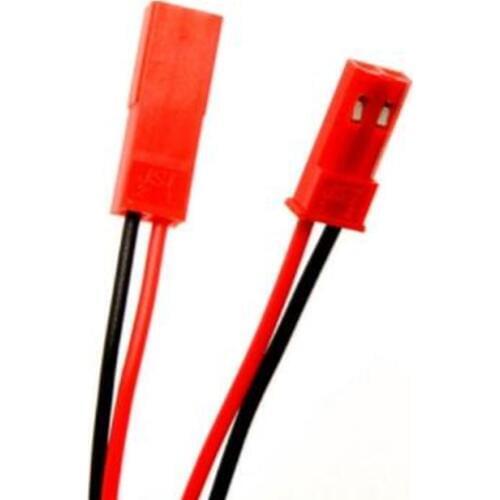 20pairs/lot 2*100mm 150mm JST Connector Plug Cable 2*10cm 15cm Male+Female for RC Battery