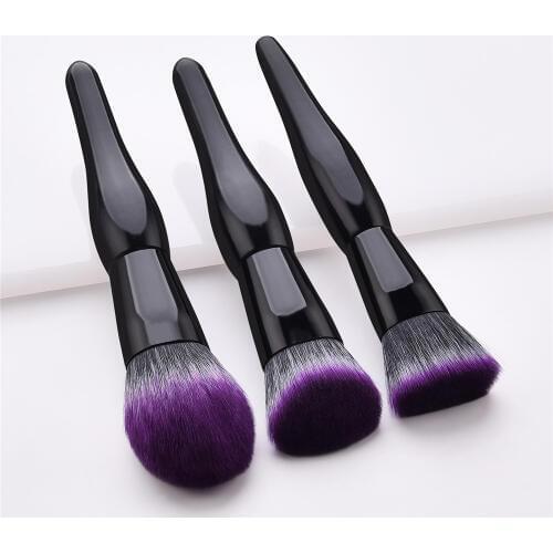 3PCS Makeup Brushes set 17cm Flame Flat Head Angled Base Brushes Foundation Make up Brush Beauty Tools T03004