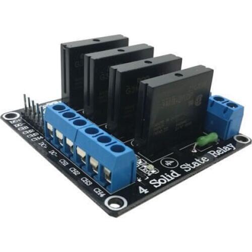 5V 4 CH OMRON SSR G3MB-202P Solid Relay Module with Resistive Fuse For Arduino