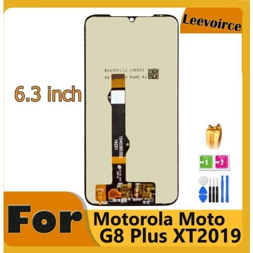 6.3" Original For Motorola Moto G8 Plus XT2019 LCD Touch Screen Digitizer Assembly Replacement With Frame Display Free Shipping