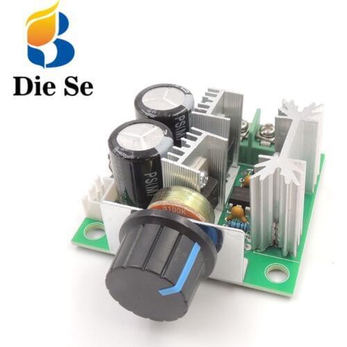 Adapter DC12V 40V 10A single-phase Knob Motor Speed Regulator Switch Light Brightness Control Continuously Variable Transformer