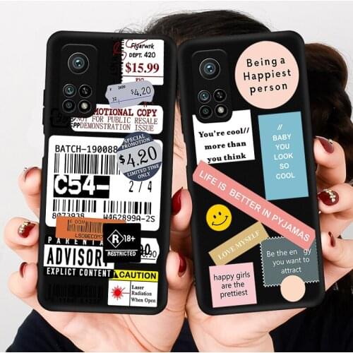 Retro Label Popular Barcode Black Phone Case for Honor 30 20 Pro 8X 9X X10 10 20 Lite 10i Nova 5T Y6 7 9 Prime 2019 TPU Cover