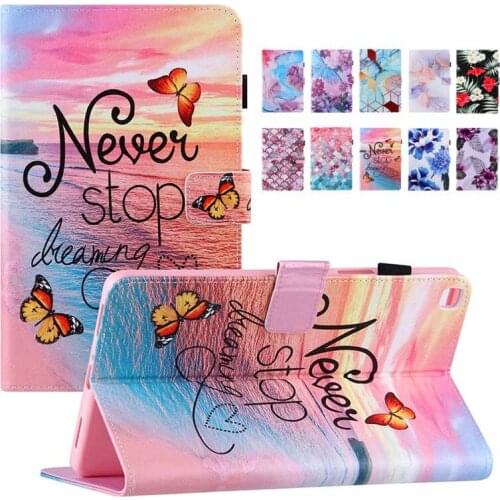 Case For Samsung galaxy Tab A 8.0 2019 SM-T290 SM-T295 T290 T295 T297 Cover Funda Tablet Protector Cute Painted Stand Coque