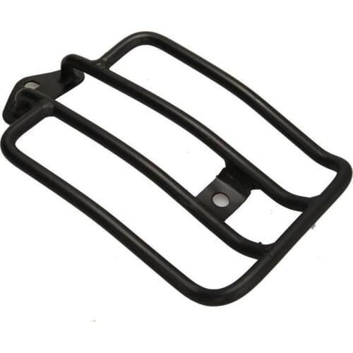 Retro Luggage Case Tail Rack for Modified Motorcycle Motorbike Motor Black