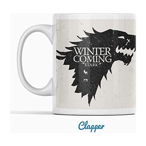 Clapper Cup Game of Thrones. Winter IS Coming Stark