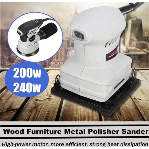 Woodworking Tool 220V Electric Wood Sander Furniture Metal Polisher Sander Paint Grinder DIY Power Tools Buffer Grinding Machine
