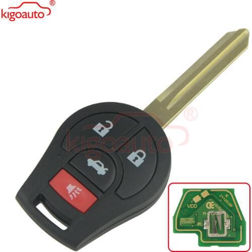 Remote key 3 button with panic 315Mhz CWTWB1U751 for Nissan VERSA CUBE JUKE ROGUE SENTRA kigoauto