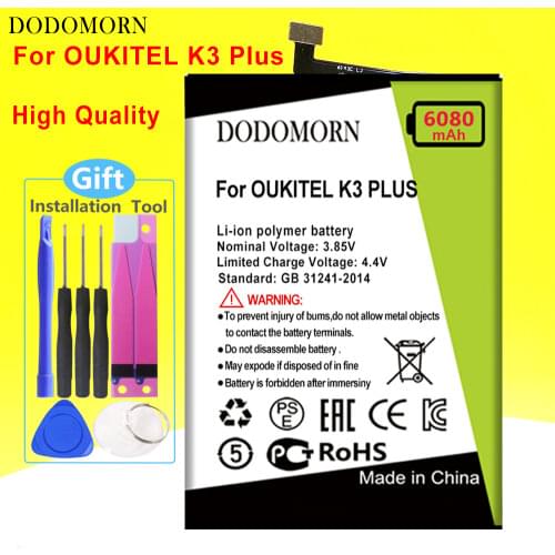 Аккумуляторы для телефонов Oukitel K3 DODOMORN China At AliExpress