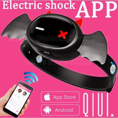 APP Control Electro Shock Collar Medical Themed Electronic Stimulator Adult Games Sex Toys For Couples QIUI Little Devil Collar