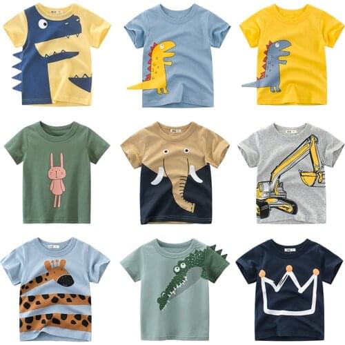 Childrens T-Shirt Children for Boys a Boy Girls Kids Kids Shirts Child Baby Toddler Cotton Cartoon Tee Tops Clothing Short
