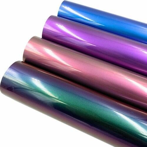 Chameleon Heat Transfer Vinyl Gradient Change Color Iron on Tshirt Film for Cricut Cameo Easy to Cut Weed Heat Press Design DIY