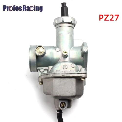 Motorcycle 27MM Carb Hand Cable Chock PZ27 Carburetor For 175CC 200cc 250cc Dirt Pit bike ATV Quad Carburador