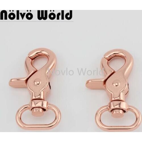 Nolvo World 5-20-100pcs 56*20mm 3/4" metal bags strap thick lobster clasp collar carabiner snap hook horse metal
