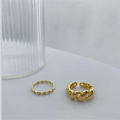 Miuoxion Wholesale Retro Twisted Winding Ring Fashion Personality Jewelry For Women Feature Namour Charm Gift All Seasons