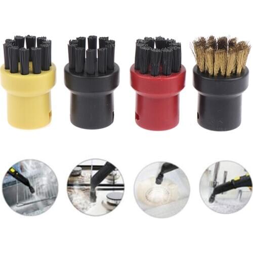 Multi Steam Cleaning Nozzle Brush For Karcher SC1-5 Replacement Attachment Steam Cleaner Round Brush Cleaning Attachments Set