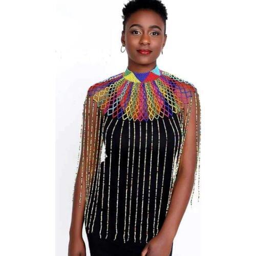 Dudo Store Bohemian African Crystal Jewelry Set Size US 8 Crystal Fine Body Jewelry Set Shoulers Free Shipping Custom Size Color