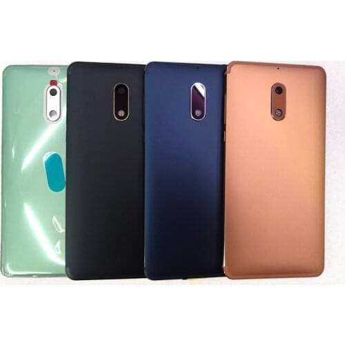 Original Metal Battery Cover For Nokia 6 TA-1021 1033 1000 1003 1025 1039 Back Cover Rare Housing Back Case Replacement Parts