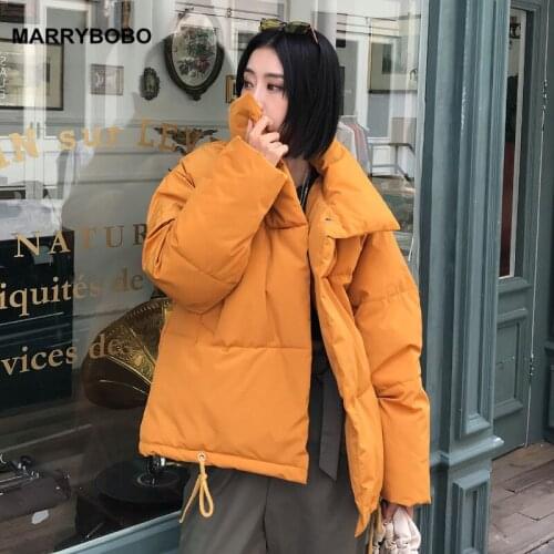 New 2019 Autumn Winter Women Loose Down Coat Casual Long Sleeve Stand Collar Jacket Coats Solid Outwear Top Plus Size