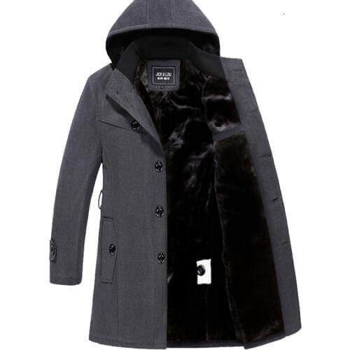QYLVAWOY Mens Wool Coats