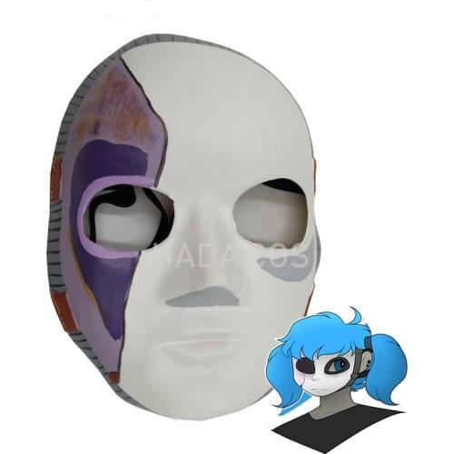 Game Sally Face Cosplay Ma Sk Props Latex Horror Face Cover Costume Accessories Halloween Party Role Play Men Women Gifts