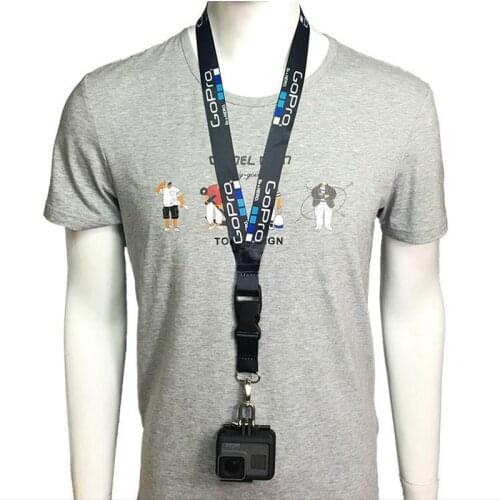 Sports Camera Accessories Rope for Gopro hero 8 7 6 5 4 3 Sjcam Neck Strap Lanyard with Quick-released Buckle go pro Accessories