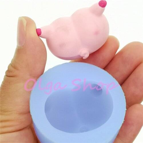 DYL974 33.7mm x 25.5mm Silicone Mold Fondant Cake Decoration Candy Resin Clay Necklace Craft Soap Candle FOOD SAFE OVEN SAFE