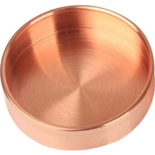 Nordic Copper Round Storage Tray Desk Metal Storage Organizer Jewelry Organizer Small Items Storage Dishes Home Decor 10cm x 10c