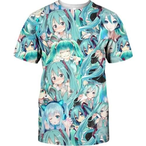 SOSHIRL Light Hair Popular Singer Anime T Shirt Hipster Funny Girl T-shirt Summer Japanese Anime Streetwear Harajuku Women Tops