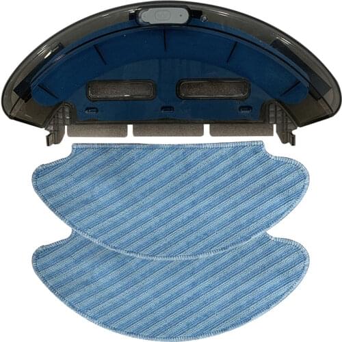 1*Water Tank 2*Mop Cloths For Tefal RG6875 Robot Vacuum Cleaner Replacement Parts 100% Brand New And High Quality