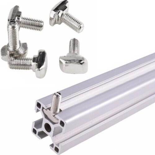 50pcs/lot M5 M6 M8 T Bolt Screws for EU Standard 20 30 40 Linear Rail Aluminum Profile,50pcs M5 M6 M8 Hex Flange Nuts Optional