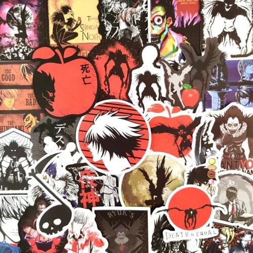 10/30/50Pcs DEATH NOTE Japanese Anime Stickers For Laptop Luggage Motorcycle Phone Skateboard Toys Car Diary Helmet