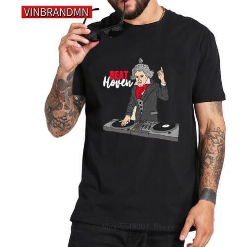 Funny Ludwig Van Beethoven T Shirt Parody DJ Beethoven Music T-Shirts Famous Worldwide Musican Hipster Tee Great Composer Tshirt