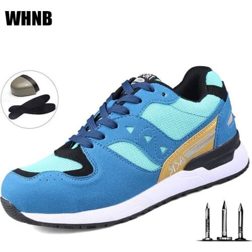 S3 European Standard Men Steel Head Safety Shoes Autumn Winter Anti-puncture Work Shoes Casual Breathable Outdoor Sports Shoes